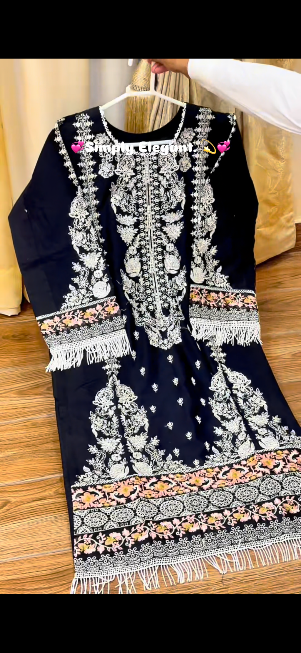 Black Elegance Digital Printed 3-Piece Lawn Suit