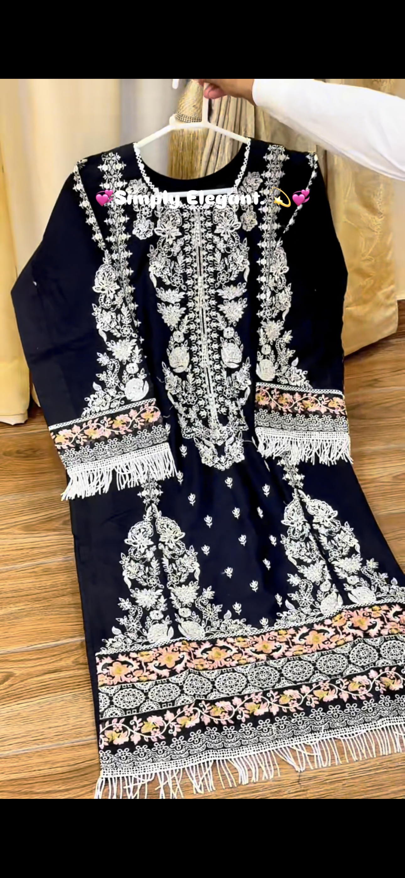 Black Elegance Digital Printed 3-Piece Lawn Suit